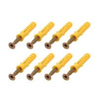 Tornillos de anclaje autoperforantes 50 juegos tapones pared for tubos expansión plástico Anclajes M10 con tornillo autorroscante(80mm)