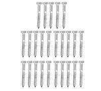 Tornillos de anclaje hexagonales de acero inoxidable 304 con media rosca, tornillo para madera autotaladrante con punta afilada, pernos resistentes a la corrosión para carpintería (M6*50MM)