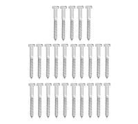 Tornillos de anclaje hexagonales de acero inoxidable 304 con media rosca, tornillo para madera autotaladrante con punta afilada, pernos resistentes a la corrosión para carpintería (M8*70MM)