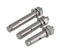 tornillos de anclaje, Tornillo de expansión acero inoxidable 316, perno extendido extra largo M6m8, 5 piezas(80mm,M8)