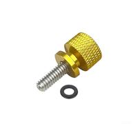 Tornillos de asiento de motocicleta de liberación rápida,Pernos de aluminio CNC de 6 mm con arandelas,Instalación sin herramientas para deslizamiento de carretera (dorado)