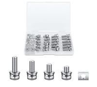 Tornillos de Batería de Motocicleta, M6x10/12/16/20mm 24 Juegos Tuercas de Batería de Motocicleta y Kit de Pernos con 24 Piezas Tuercas Cuadradas para ATV Bicicleta Scooter