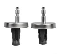 Tornillos de bisagra de repuesto para tapa de inodoro, 2 pernos de fijación de acero inoxidable, adecuados para bisagras fijas superiores estándar de tapa de inodoro (45 mm)