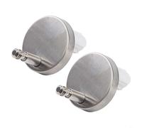Tornillos de bisagra de repuesto para tapa de inodoro, paquete de 2 pernos de fijación de acero inoxidable para tapas de inodoro estándar con bisagras fijas superiores y pasador de 8 mm de diámetro (B
