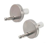 Tornillos de bisagra para asiento de inodoro, pernos de fijación de acero inoxidable para reemplazo de tapa de montaje superior, para kit de montaje con tuercas de pozo para inodoros de respaldo a