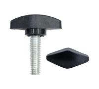 tornillos de bloqueo, 2-5 uds M6 M8 36# T tipo mango de cabeza plástico nailon tornillo pulgar perno/tuerca baquelita(35mm,M6 5pcs)