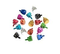 tornillos de bloqueo, 5 uds 6#-32 * 6 tornillos moleteados de aleación aluminio caja ordenador Panel lateral disco duro tornillo mano(Aquamarine)