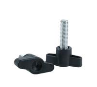 tornillos de bloqueo, Diámetro del perno de baquelita tornillo pulgar la manija principal plástica nylon tipo T(30mm,M5 5pcs)