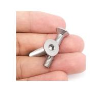 Tornillos de cabeza avellanada hexagonal DIN7991, de acero inoxidable 304 A2, M1.6, M2, M2.5, M3, M4, M5, M6, M8, 10-50 unidades(70mm,M4 (10pcs))