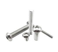 Tornillos de cabeza avellanada hexagonales de acero inoxidable ISO7380, M1.6, M2, M2.5, M3, M4, M5, M6, M8, A2-70, 304, 5/10/50 unidades