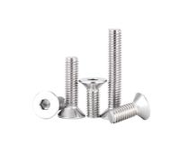 Tornillos de cabeza avellanada plana con hexágono interior, de acero inoxidable 316, M2, M2.5, M3, M4, M5, M6, M8, M10, M12, M16, DIN7991, 1/50 unidades(65mm,1pc M12)