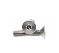 Tornillos de cabeza avellanada plana hexagonal de titanio puro TA2 M2 M2.5 M3 M4 M5 M6 Pernos hexagonales de aleación de titanio(M3x45mm 10pcs)