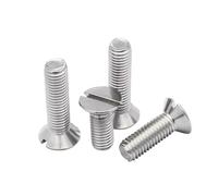 Tornillos de cabeza avellanada plana ranurada de acero inoxidable GB68 304, M1.2, M1.6, M2, M2.5, M3, M4, M5, M6, M8, M10, 2/5/10/20/25/50 unidades/lote(4mm,50Pcs M1.6)