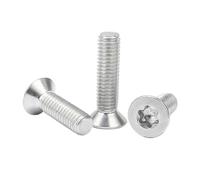 Tornillos de cabeza avellanada plana Torx de seis lóbulos de acero inoxidable 304, 1/50 unidades, M1.4, M1.6, M2, M2.5, M3, M4, M5, M6, M8, M10, M12(3mm,M2.5 50pcs)