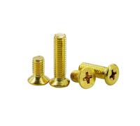 Tornillos de cabeza avellanada/redonda M2 M2.5 M3 M4 M5 M6 M8 Tornillos de inserción roscados métricos Tornillos for máquinas eléctricas Pernos Latón(Countersunk Head,M5x30 (10Pcs))