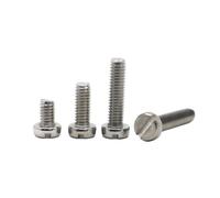 Tornillos de cabeza cilíndrica con ranuras, acero inoxidable 304 A2-70 GB65, M3, M4, M5, 10 unidades(20mm,M3 10pcs)