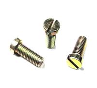 Tornillos de cabeza cilíndrica ranurada de zinc de color M5, con dientes de copa de una sola palabra, de 10 mm a 40 mm de largo, 20 unidades, M5 x 16 mm(M5x10mm)