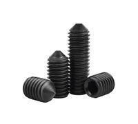 Tornillos de cabeza cónica, 50/100 piezas M2,5 M3 M4 12,9, acero al carbono negro, cabeza hexagonal, tornillo de cabeza hueca Allen, tornillos de cabeza cónica, pernos prisioneros(2.5mm,M2.5 (100pcs))