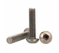 Tornillos de cabeza de botón con brida M2 .5 M3 M4 M5 M6 ISO7380 Tornillo de cabeza botón hexagonal 10PCS 20PCS