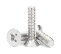 Tornillos de cabeza de botón Tornillos de cabeza avellanada Phillips M1-M6 de acero inoxidable (paquete de 20)(M6x30mm)