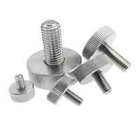Tornillos de cabeza de botón Tornillos de mariposa de acero inoxidable con cabeza moleteada, apriete manual, paquete de 5, varios tamaños(M3x8mm)