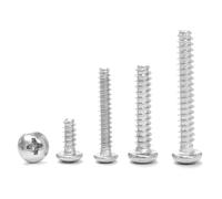 Tornillos de cabeza de botón Tornillos for madera autorroscantes de cabeza redonda Phillips de acero inoxidable M1 a M5, varios tamaños, paquete de 20(M5x18mm)