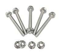 Tornillos de cabeza de brida y tuerca de acero inoxidable 19M7834 14M7397 para varias máquinas modelo, pernos de cizallamiento de tornillo sinfín y tornillos de seguridad y kit de fusibles