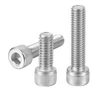 Tornillos de cabeza de enchufe de 5/16-18 x 1-1/4 pulgadas, pernos de accionamiento hexagonal Allen, acero inoxidable 304 18-8 A2-70, totalmente roscados, 10 piezas