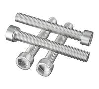 Tornillos de cabeza de enchufe de 5/16-18 x 2-3/4 pulgadas, llave de enchufe Allen, acero inoxidable 18-8 (304), rosca completa, 15 piezas