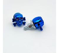 Tornillos de cabeza de hueso para placas de matrícula de coche, tornillos decorativos de rosca M6 con núcleo de acero al carbono y tapa de ABS, diseño a prueba de óxido adecuado para todos los