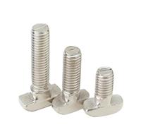 Tornillos de cabeza de martillo con ranura en T, 10 unids/lote M5 M6 M8 T perno de cabeza de martillo tornillos conectores de aluminio for perfiles de aluminio EU20/ 30/40/4 5(Eu45 m8*30mm)