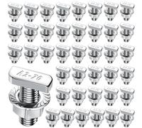 Tornillos de cabeza de martillo M8x20 de acero inoxidable A2-70, 40 piezas de tornillo de cabeza de martillo con tuercas de trinquete, tuercas de brida M8, tornillos para PV solar, carriles de montaje