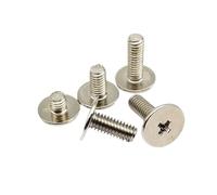 Tornillos de cabeza extragrande, ultrafinos, planos, de tamaño extra grande, M2, M2.5, M3 y M4, 25 unidades(4mm,M3 dk 8mm)