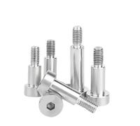 Tornillos de cabeza hexagonal con casquillo de acero inoxidable 304, tornillos de hombro con rodillo, pernos de rodamiento, tapones, tornillos(16mm,D4x M3 (10pcs))