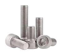 Tornillos de cabeza hexagonal con ranura, Pernos de cabeza hueca hexagonal acero inoxidable 304 M1.4-M2.5 x 2-30 mm Paquete 10-100 piezas(12mm,M1.6 (100pcs))