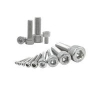 Tornillos de cabeza hexagonal con ranura, Pernos de cabeza hueca hexagonal DIN912 acero inoxidable 304 M1.4-M8(6mm,M3 50pcs)