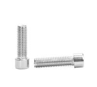 Tornillos de cabeza hexagonal con ranura, Tornillos de cabeza hueca hexagonal acero inoxidable 201 M3-M12 Pernos Allen 3-60 mm(M6 5pcs,60mm)