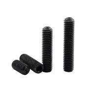 Tornillos de cabeza hexagonal de acero al carbono sin cabeza, de 2 a 50 piezas, color negro, M2-M12(20mm,M10 5-10pcs)