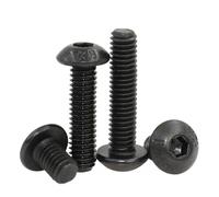 Tornillos de cabeza hexagonal de acero de grado 12,9, con zócalo hexagonal, longitud de 3 a 60 mm, 60/30/20/10 unidades, M2, M2.5, M3, M4, M5, M6, M8, M10(6mm,M2.5(60PCS))