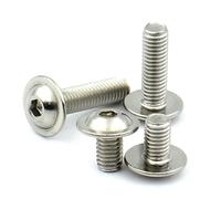 Tornillos de cabeza hexagonal de acero inoxidable 304 con arandela y collar, 50/20/10/5 unidades, M2, 0,5 M3, M4, M5, M6, M8 CM(12mm,M5 x10pcs)