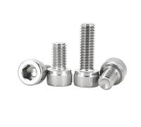 Tornillos de cabeza hexagonal de acero inoxidable 304, rosca M1.6M2M2.5M3M4M5M6M8M10M12M14M16(50mm,M6 (10Pcs))