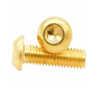 Tornillos de cabeza hexagonal de latón puro, 20 unidades, M2, M2.5, M3, M4, M5, M6, M8, M10 y M12(X10mm,M6 5pcs)