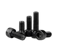 Tornillos de cabeza hexagonal DIN912, negros, rosca métrica, acero al carbono grado 12.9, tornillos for máquinas, tornillos for bricolaje M2M3M4M5M6M8M10M12M14M16(40mm,M3 (50Pcs))