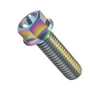 Tornillos de Cabeza Hexagonal M6/M8 de Titanio for Bicicleta MTB, Motocicleta, Sujetadores Ligeros(Colorful,20MM_M8)