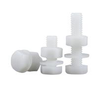 tornillos de cabeza hexagonal, Paquete de 5 arandelas tuercas for tornillos hexagonales nailon M5 con longitudes 8-50 mm(12mm)