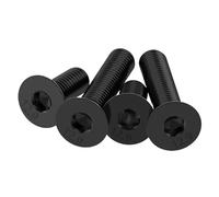 Tornillos de cabeza hexagonal, Tornillos de cabeza hueca hexagonal acero inoxidable SS304 negros, M2 a M6, paquete 100 unidades(M6 x 10mm)