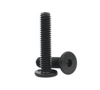 Tornillos de cabeza hexagonal ultrafina, de acero inoxidable 304, galvanizados en negro, M2, M2.5, M3, M4, M5, M6, M8, 10 a 50 unidades(Black 304,M3x16mm x 50pcs)