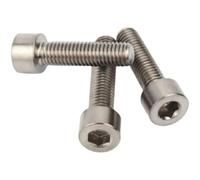 Tornillos de cabeza hueca, 1 pieza M1.6 M2 .5 M3 M4 M5 M8 M10 M12 M14 M16 Cabeza de casquillo hexagonal titanio(8mm M6 X1.0mm)