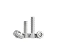 Tornillos de cabeza hueca 5 tornillos de cabeza hexagonal de plata M10 x 130 mm,