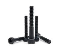 Tornillos de cabeza hueca hexagonal Allen DIN912, de acero de grado 12,9, color negro, tamaño mini, M1,4, M1,6, M2, M2,5, M3 y M4, 10/50 unidades(8mm,50pcs M2)
